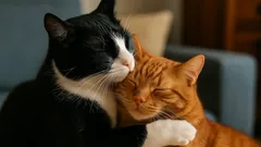 Sie umarmen sich nicht ohne Grund: So erkennen Sie, dass Ihre Katzen wirklich Freunde sind