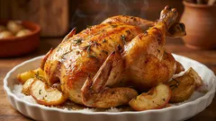 Rezept vom Chefkoch: Poulet auf Salz im Ofen – innen saftig, aussen knusprig